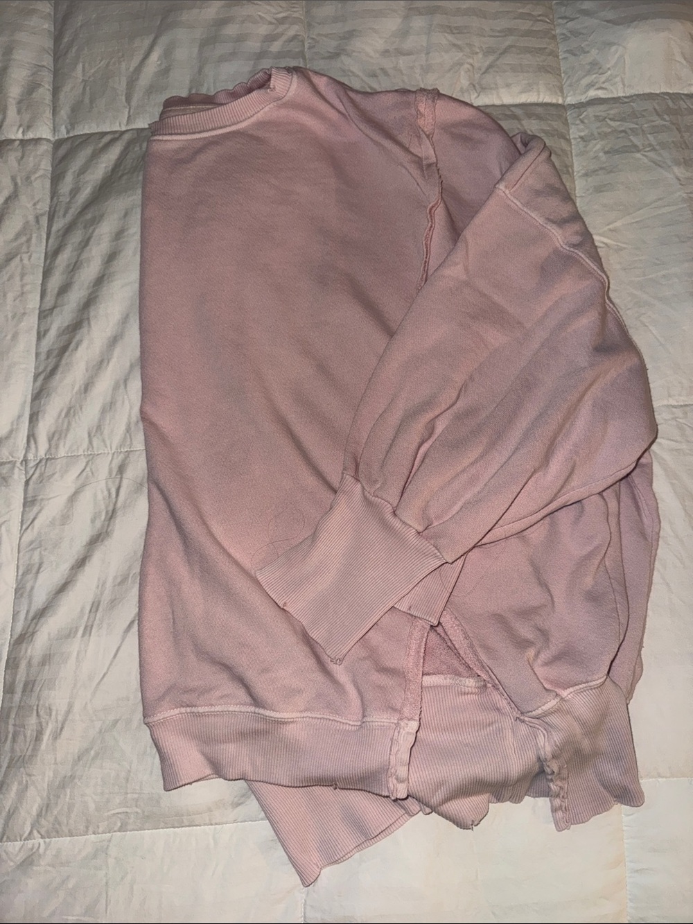 Newish oversized Light Pink Sweatshirt Top - Picture 4 of 9